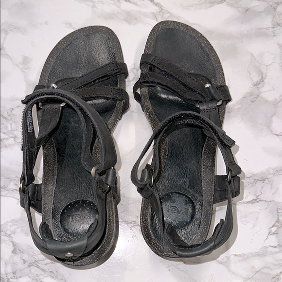 Teva Women's Black Sandals size 9 - Picture 2 of 10